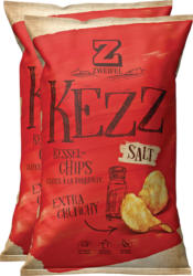 Zweifel Kezz Extra Crunchy Chips, Salt, 2 x 110 g