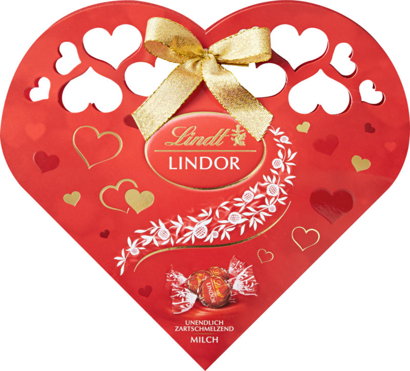 Palline Lindor Latte Lindt, Cuore, 112 g