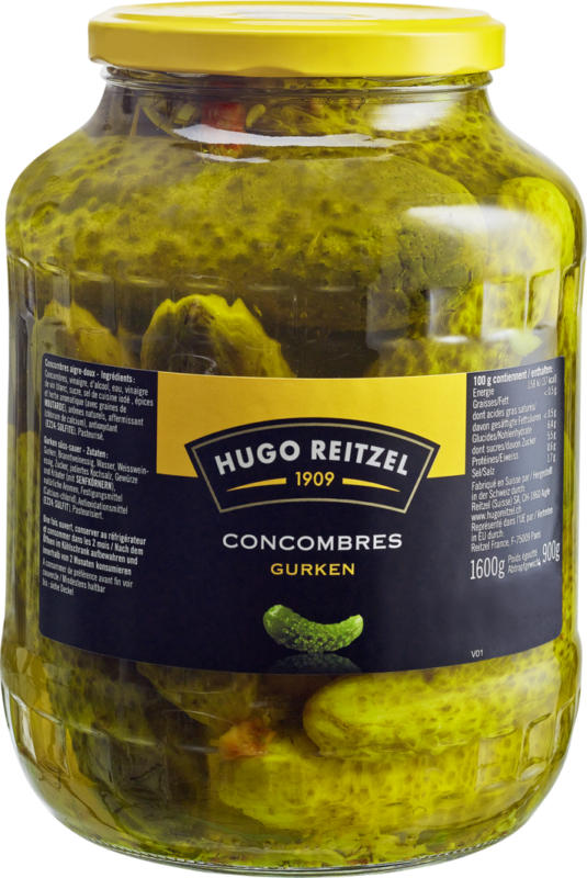 Concombres Hugo Reitzel, 900 g