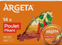 Argeta Aufstrich mit Poulet, pikant, 14 x 95 g