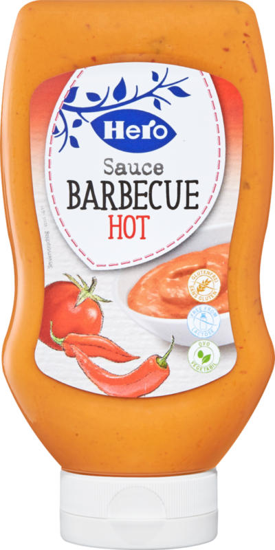 Hero Sauce Barbecue, Hot, 250 g