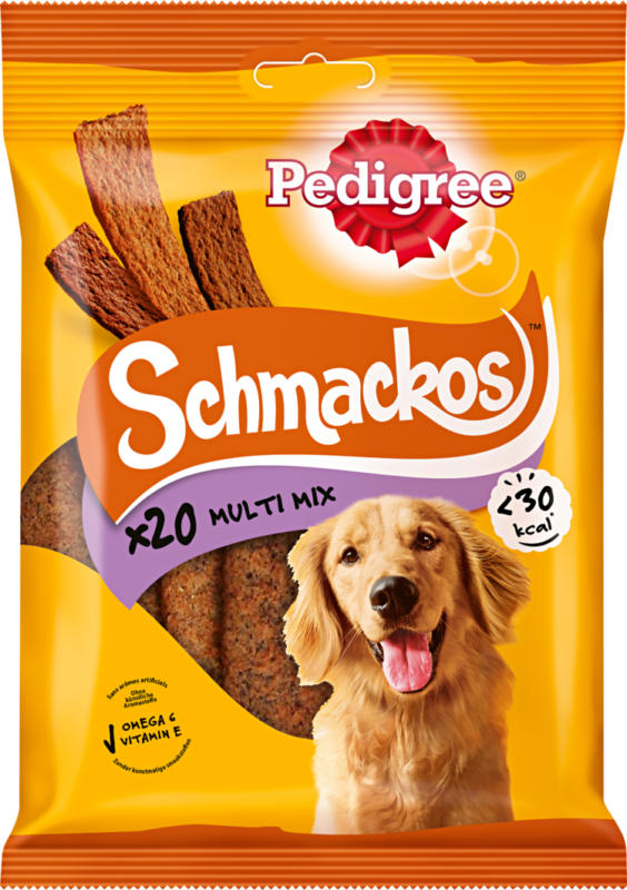 Snack per cani Schmackos Pedigree, Manzo, 144 g