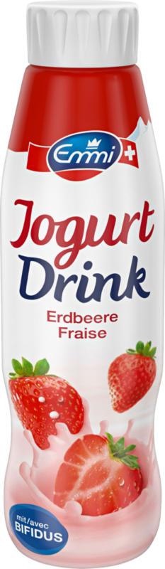 Yogourt à boire bifidus Emmi, Fraise, 500 ml