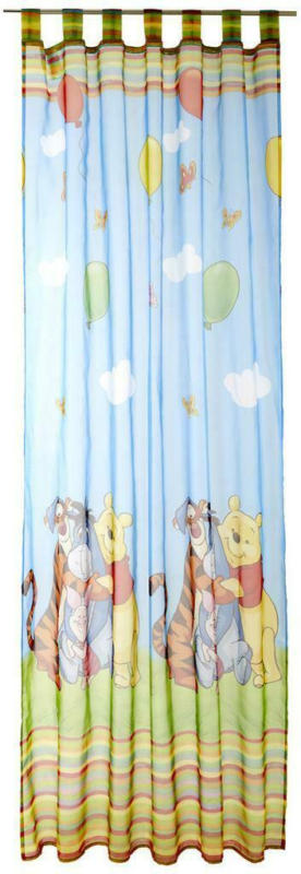 Vorhang mit Schlaufen Winnie The Pooh B: 140cm, Bunt