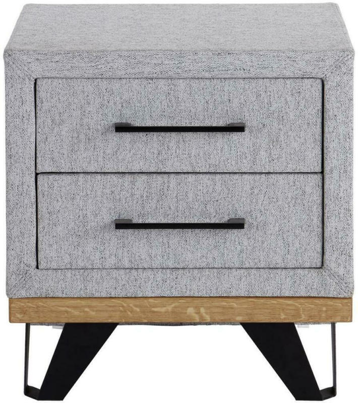 Nachtkästchen Grau/Braun H: 55 cm Aura 1