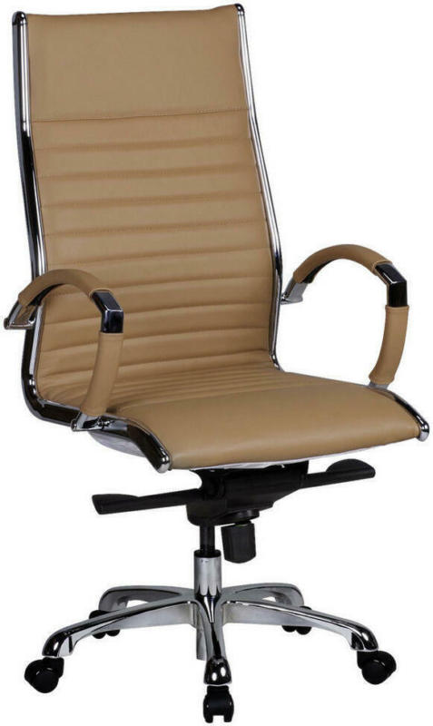Chefsessel in Lederlook Braun