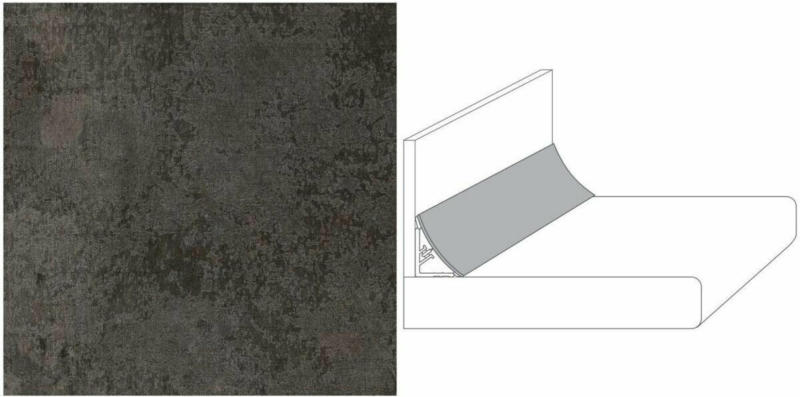 Wandanschlussprofil Plus „metall versicolour“, 590x20x30 mm