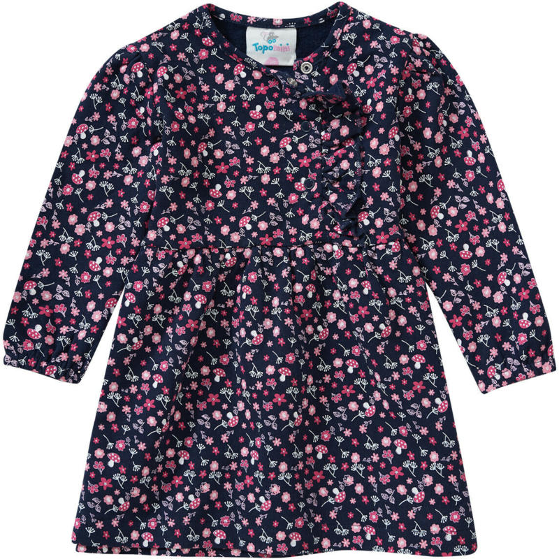 Baby Sweatkleid mit floralem Allover-Motiv (Nur online)