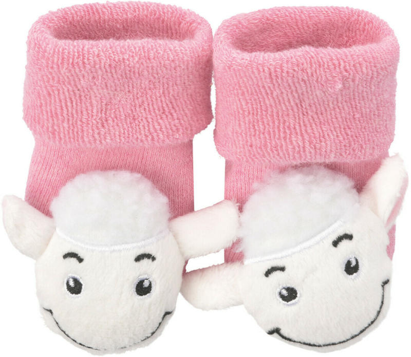 1 Paar Newborn Rasselsocken mit Schaf-Motiv (Nur online)