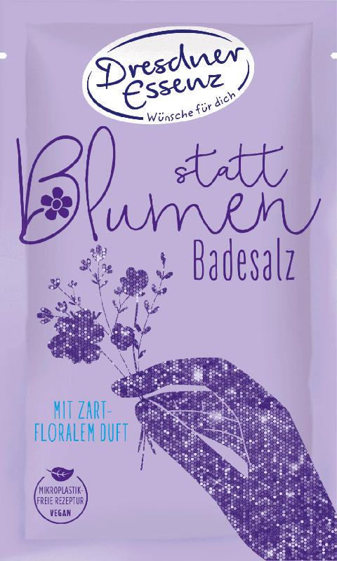Dresdner Essenz Badesalz statt Blumen