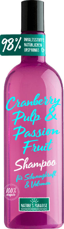 Nature’s Paradise Shampoo Schwungkraft und Volumen CRANBERRY & PASSION FRUIT