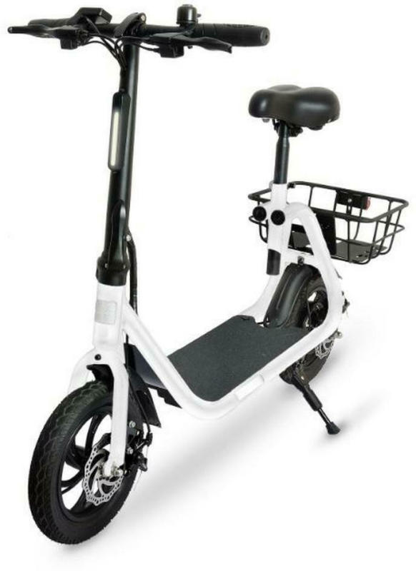 E-Scooter Klappbar Luna mit Sitz inkl. Gepäckkorb
