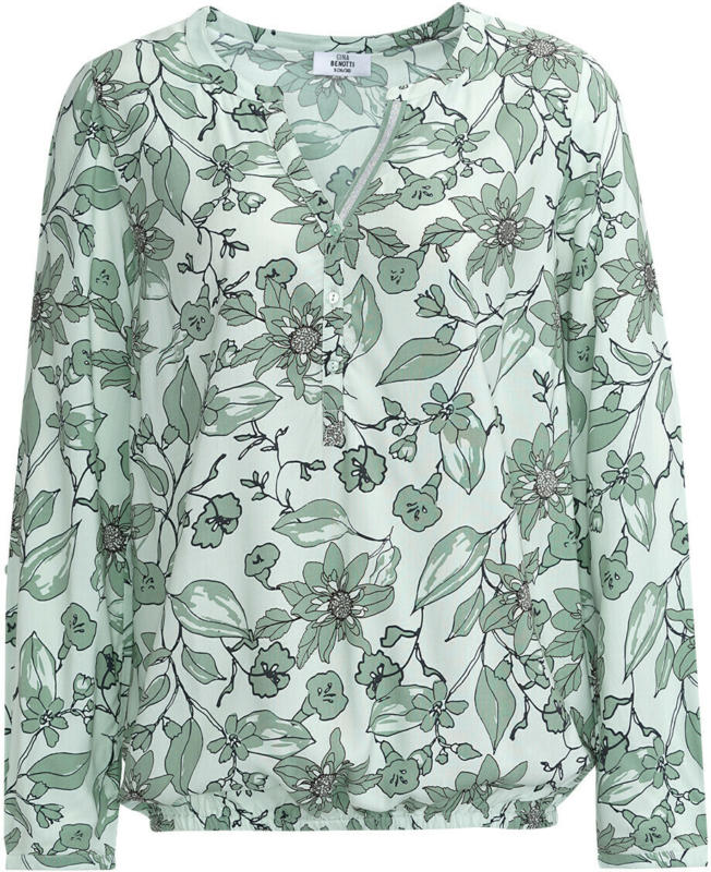 Damen Bluse mit Serafino-Ausschnitt (Nur online)