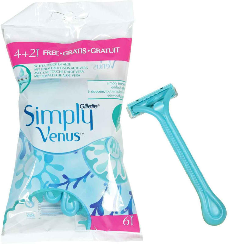 Gillette Einweg Venus Simply Rasierer 4 + 2 Stück -