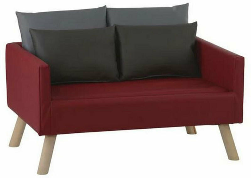 Hundesofa „Daja“, 100x52x65 cm, rot Rot