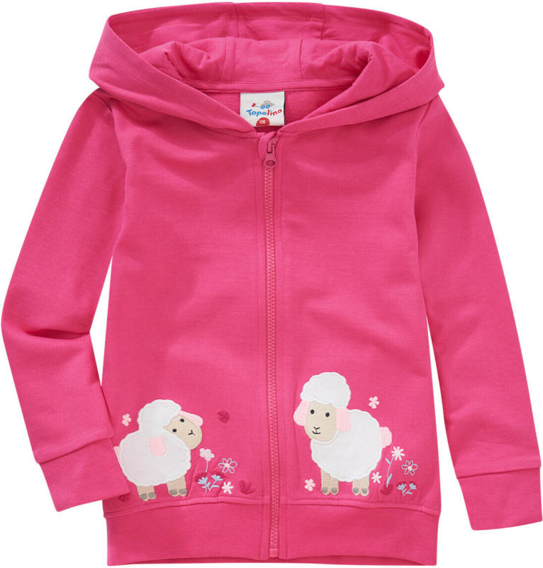 Mädchen Sweatjacke mit Schäfchen-Applikation (Nur online)