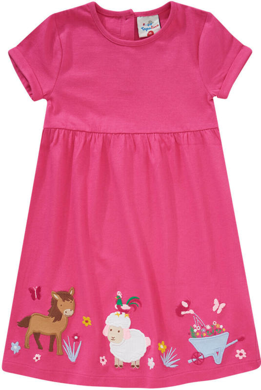 Mädchen Kleid mit tierischer Applikation (Nur online)