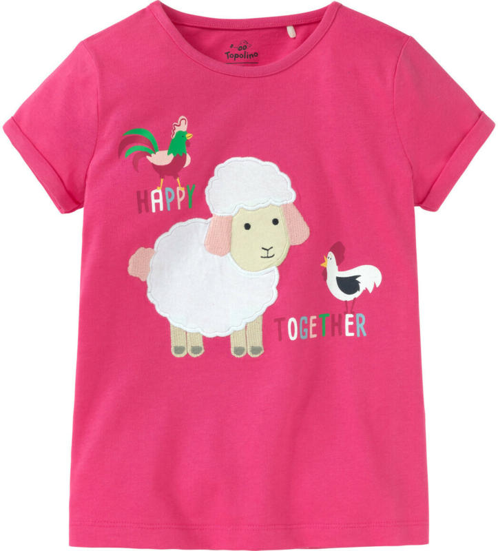 Mädchen T-Shirt mit Schaf-Applikation (Nur online)