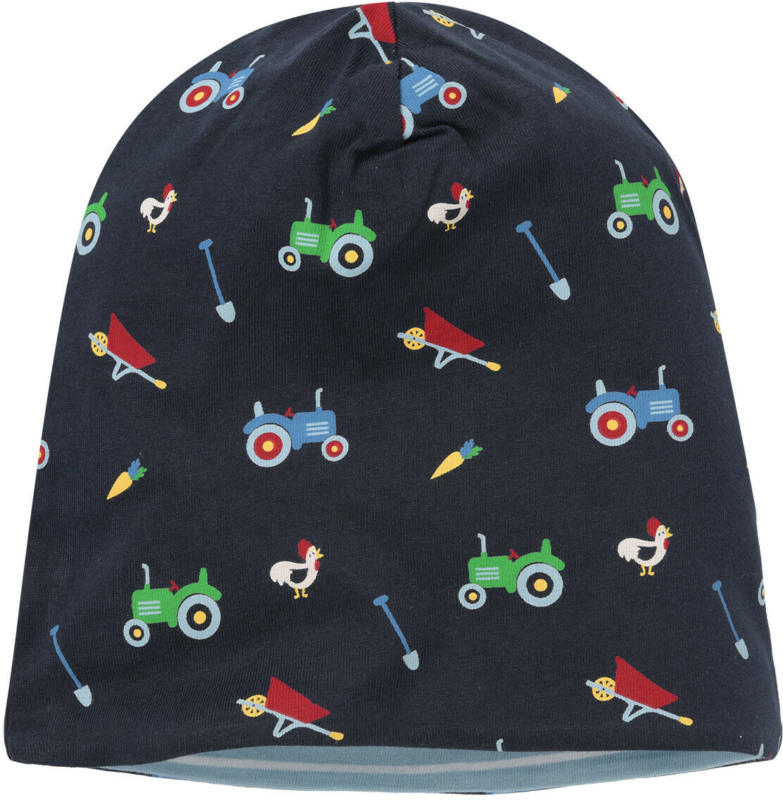 Baby Wendemütze mit Trecker-Motiven (Nur online)