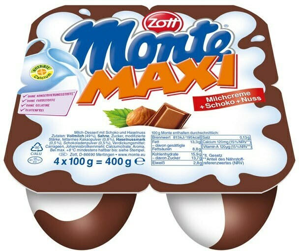 Zott Monte Maxi Schoko