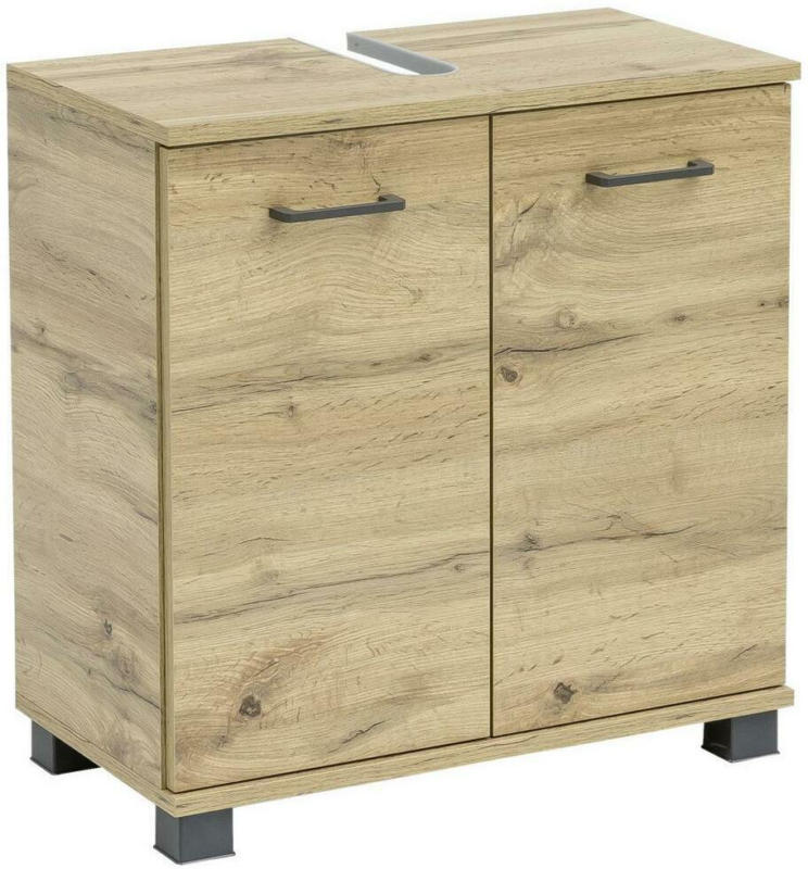 Waschbeckenunterschrank Nora Eichefarben B: 59,8 cm