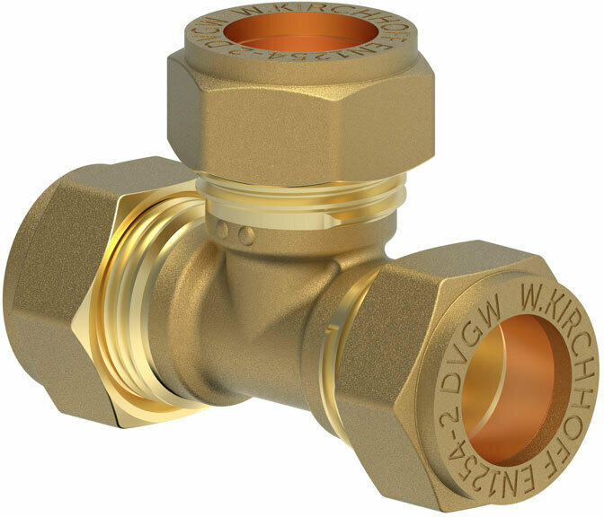 T-Stück, 18 mm, Klemmfitting für CU-Rohr