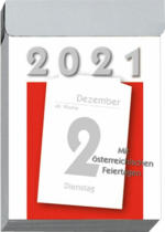 PAGRO DISKONT Tagesabreißkalender 5,5 x 8 cm weiß 2021
