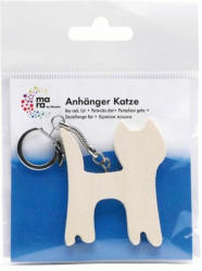 MARA Holzschlüsselanhänger ”Katze”