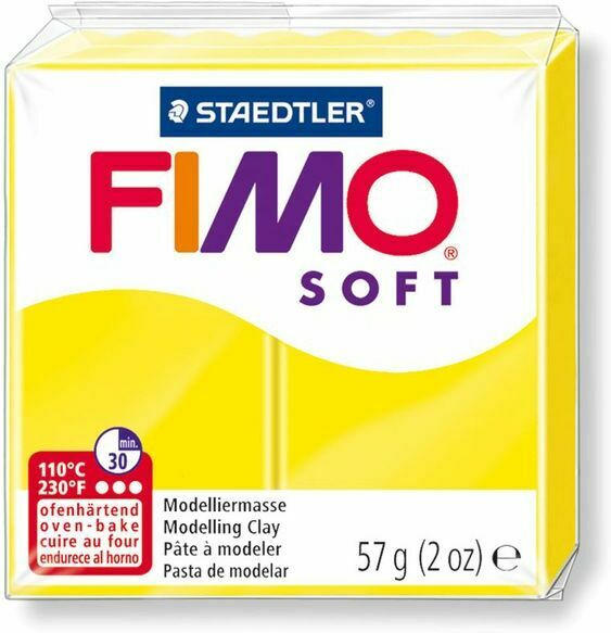 STAEDTLER Fimo Soft Einzelblock ofenhärtend limone