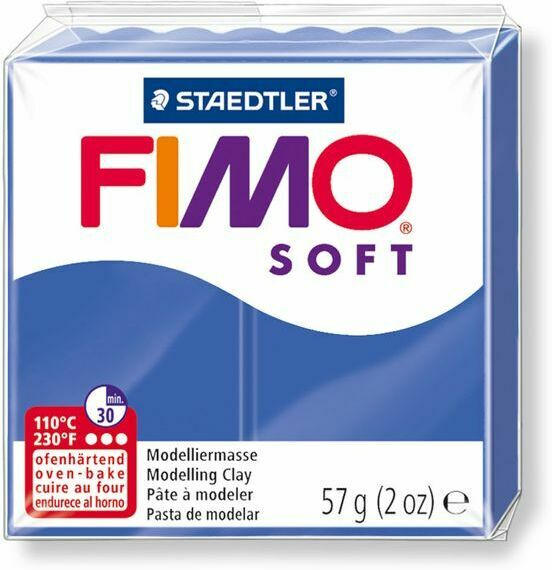 STAEDTLER Fimo Soft Einzelblock ofenhärtend brillantblau