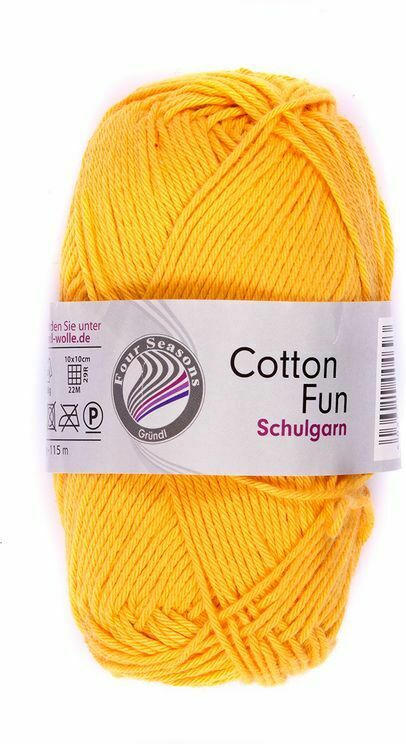 GRÜNDL Garn ”Cotton Fun” 50g maisgelb