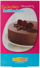 PAGRO DISKONT DEKOBACK Rollfondant mit Geschmack ”Schokolade” 250 g braun