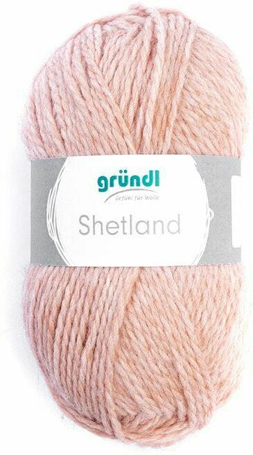 GRÜNDL Wolle ”Shetland” 100g rose melange