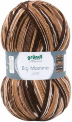 GRÜNDL Wolle ”Big Mamma print” 400 g braun/weiß