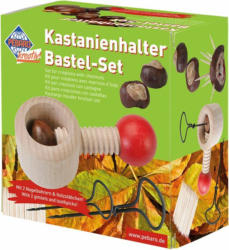 PEBARO Kastanienbohrer-Set mit Halterung und Holzstäbchen