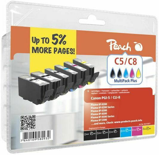 Tinte Peach Canon PGI-5/CLI-8 Multipack Plus PI100-89 BLISTER