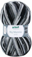 PAGRO DISKONT GRÜNDL Wolle ”Big Mamma print” 400 g grau/schwarz