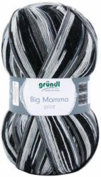 GRÜNDL Wolle ”Big Mamma print” 400 g grau/schwarz