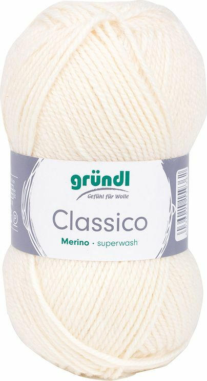 GRÜNDL Wolle ”Classico” 50g creme