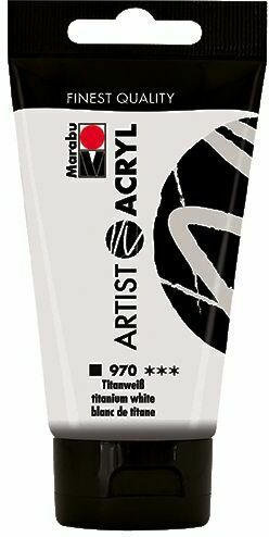 MARABU Acrylfarbe ”Artist” 75 ml titanweiß