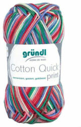 GRÜNDL Strickgarn ”Cotton Quick print” rot/blau/gelb