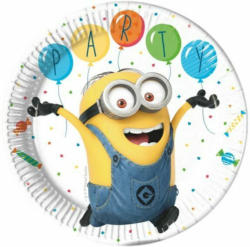 Pappteller ”Minions - Ballon Party” Ø 23 cm 8 Stück