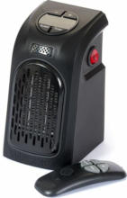 PAGRO DISKONT MEDIASHOP Mini-Heizung ”Handy Heater” inkl. Fernbedienung 370 Watt schwarz