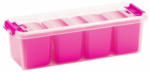 PAGRO DISKONT SMARTSTORE Aufbewahrungsbox ”Home” inkl. Einsätze 4 Liter pink