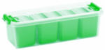 PAGRO DISKONT SMARTSTORE Aufbewahrungsbox ”Home” inkl. Einsätze 4 Liter grün