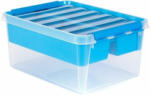 PAGRO DISKONT SMARTSTORE Aufbewahrungsbox ”Home” inkl. Einsatz 14 Liter blau