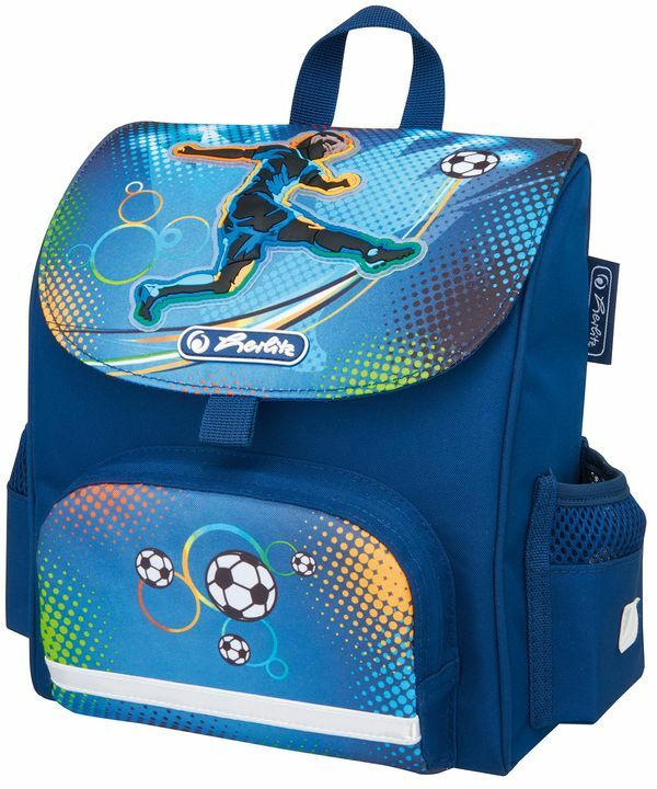 HERLITZ Mini-Softbag ”Fußball” blau