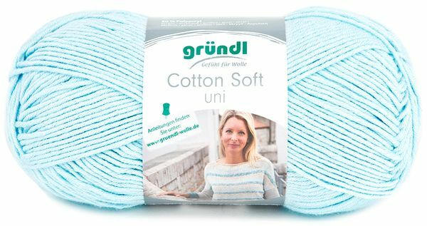 GRÜNDL Wolle ”Cotton Soft” 100 g hellblau