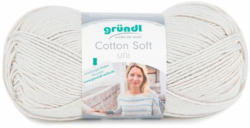 GRÜNDL Wolle ”Cotton Soft” 100 g hellgrau