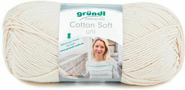 GRÜNDL Wolle ”Cotton Soft” 100 g creme